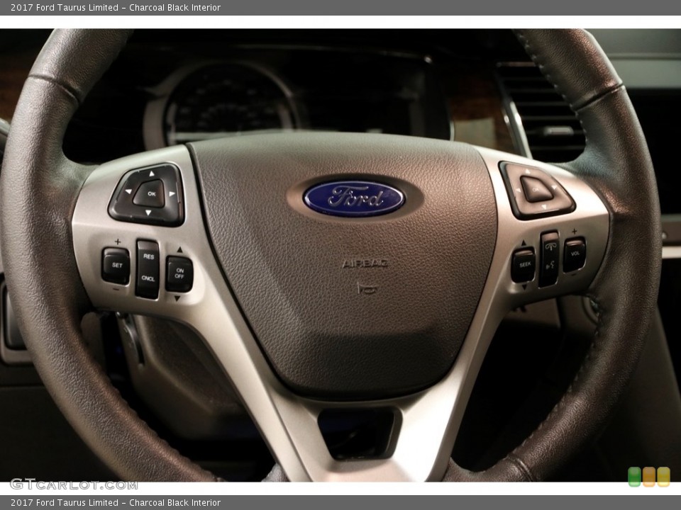 Charcoal Black Interior Steering Wheel for the 2017 Ford Taurus Limited #123829770
