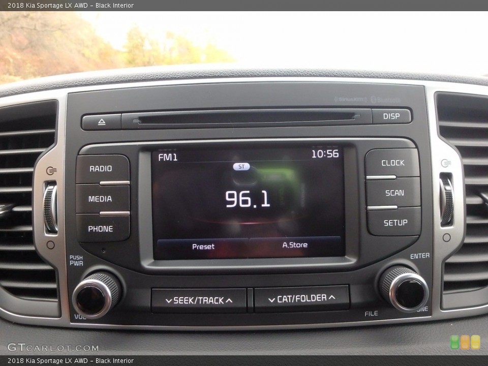Black Interior Controls for the 2018 Kia Sportage LX AWD #123829818