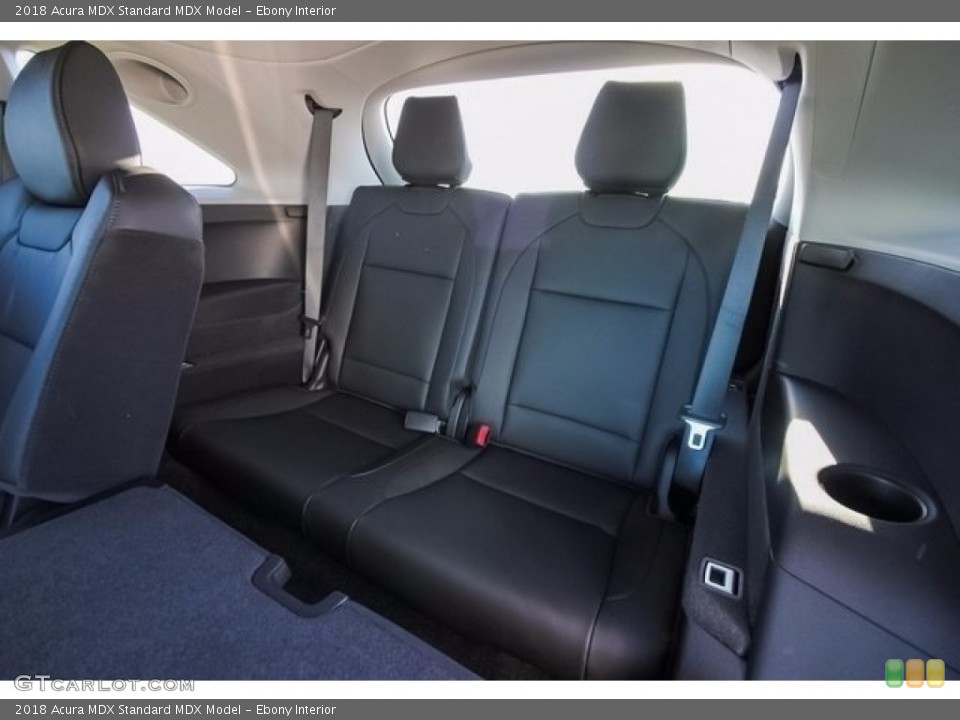 Ebony Interior Rear Seat for the 2018 Acura MDX  #123830331