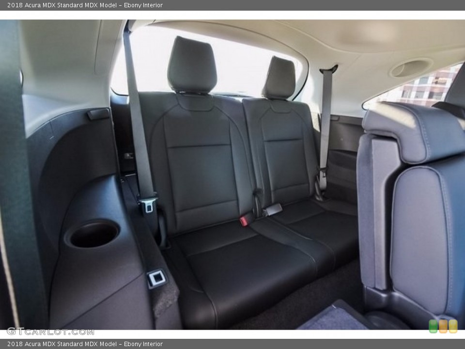 Ebony Interior Rear Seat for the 2018 Acura MDX  #123830424