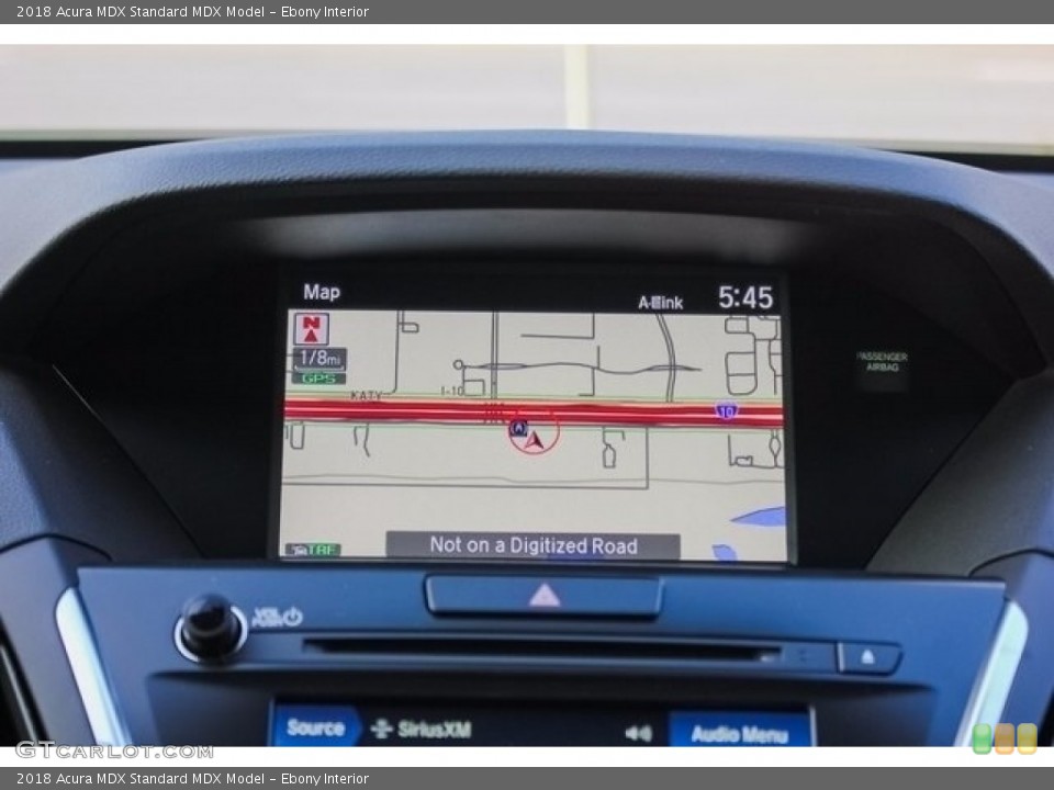 Ebony Interior Navigation for the 2018 Acura MDX  #123830571