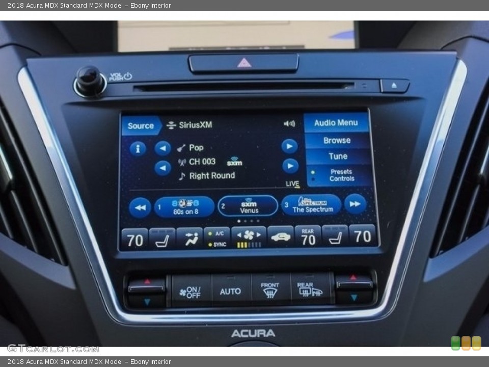 Ebony Interior Controls for the 2018 Acura MDX  #123830589