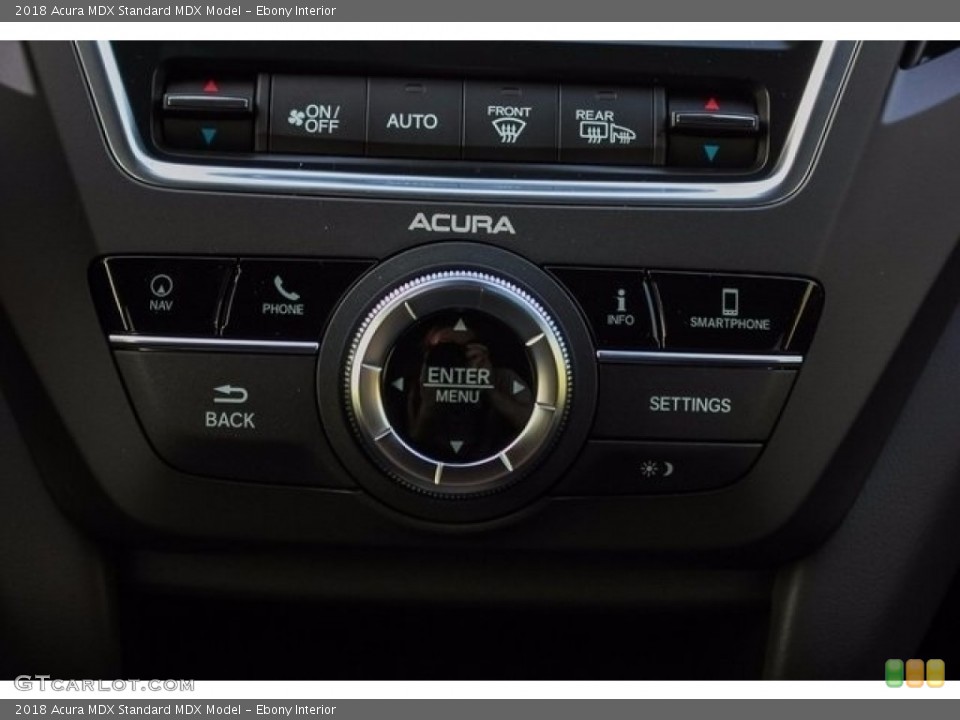Ebony Interior Controls for the 2018 Acura MDX  #123830607