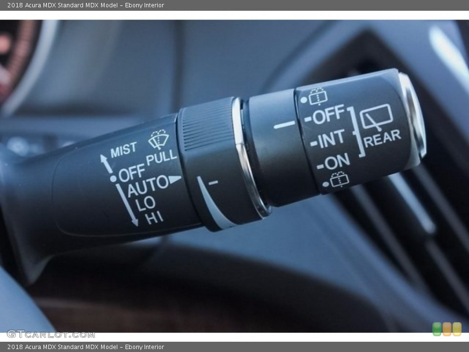 Ebony Interior Controls for the 2018 Acura MDX  #123830688