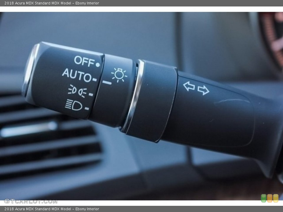 Ebony Interior Controls for the 2018 Acura MDX  #123830703