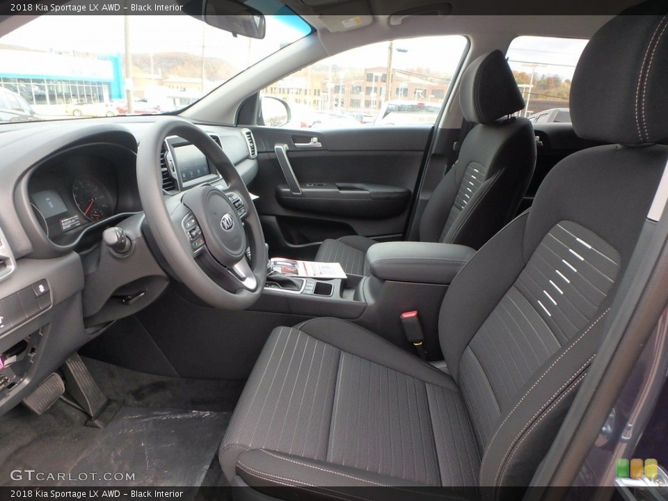 Black Interior Front Seat for the 2018 Kia Sportage LX AWD #123831528