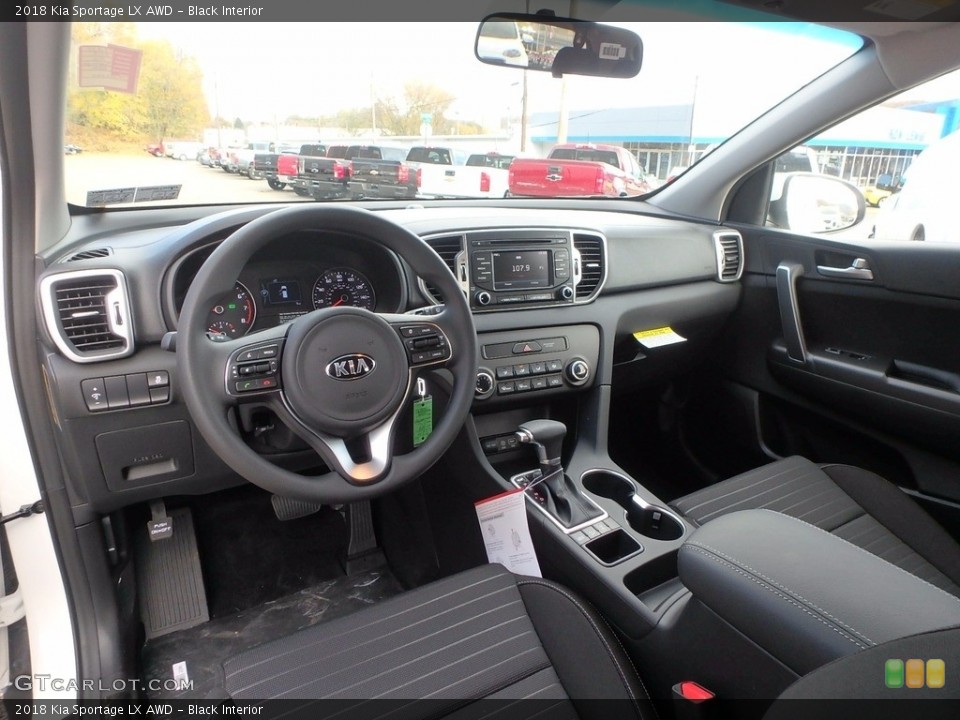 Black Interior Photo for the 2018 Kia Sportage LX AWD #123832176