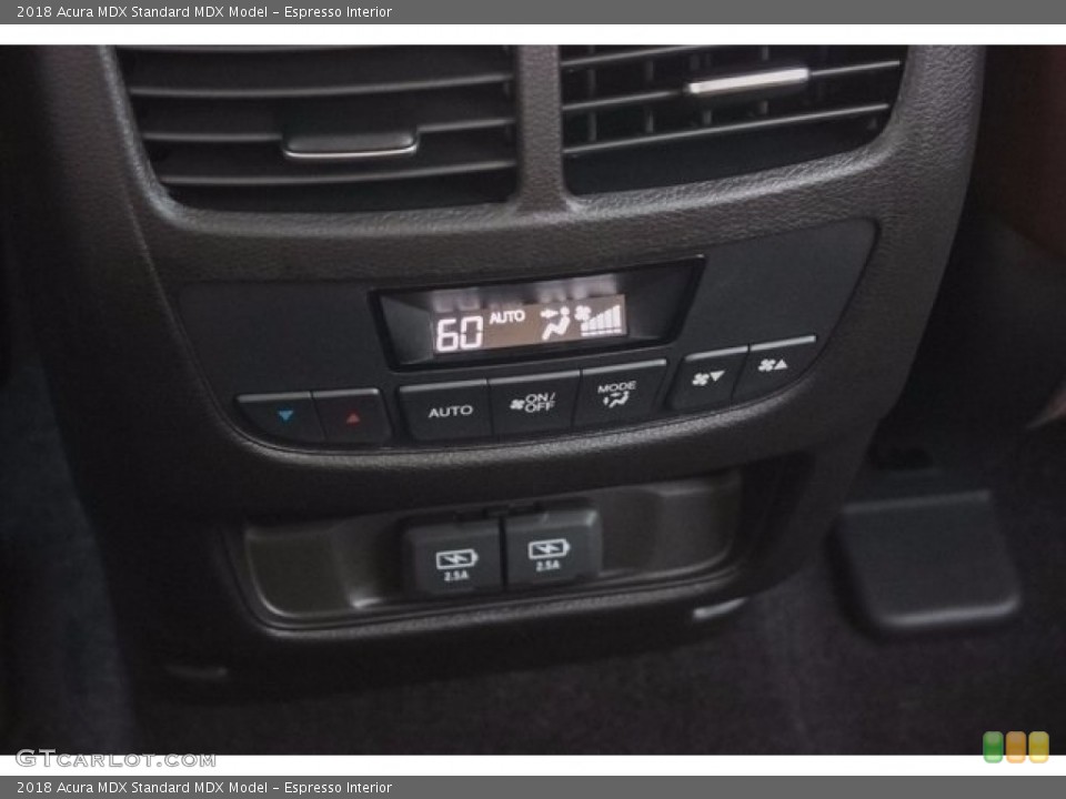 Espresso Interior Controls for the 2018 Acura MDX  #123832347