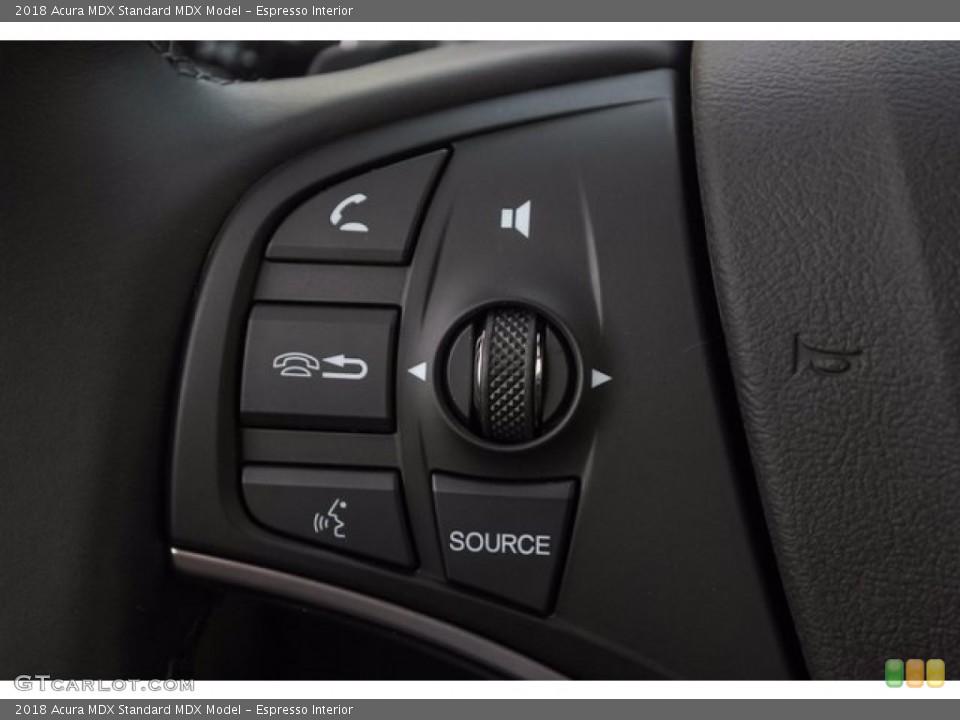 Espresso Interior Controls for the 2018 Acura MDX  #123832473