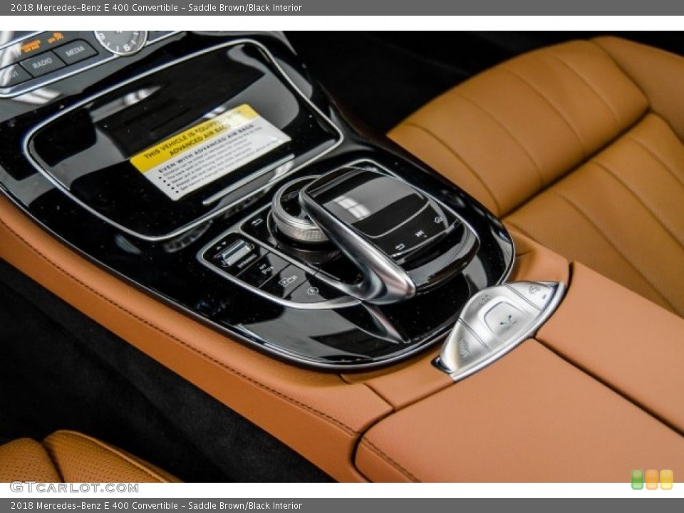 Saddle Brown/Black Interior Controls for the 2018 Mercedes-Benz E 400 Convertible #123842427