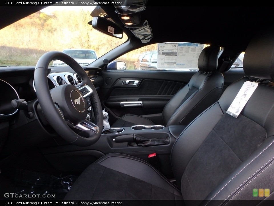 Ebony w/Alcantara 2018 Ford Mustang Interiors