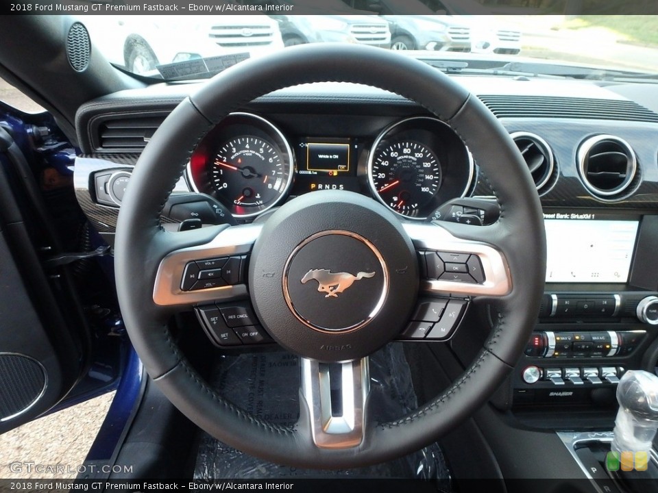 Ebony w/Alcantara Interior Steering Wheel for the 2018 Ford Mustang GT Premium Fastback #123843888