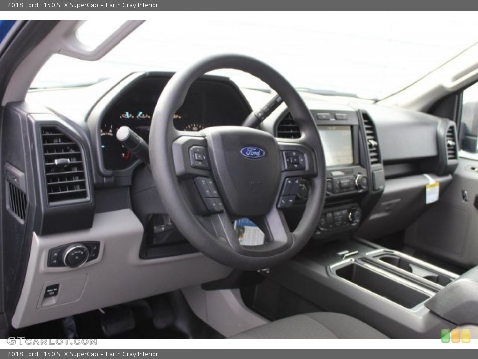 Earth Gray Interior Dashboard for the 2018 Ford F150 STX SuperCab #123855270