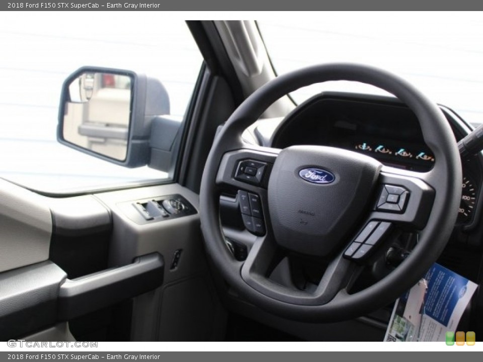 Earth Gray Interior Steering Wheel for the 2018 Ford F150 STX SuperCab #123855468