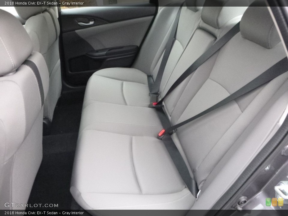 Gray Interior Rear Seat for the 2018 Honda Civic EX-T Sedan #123865363