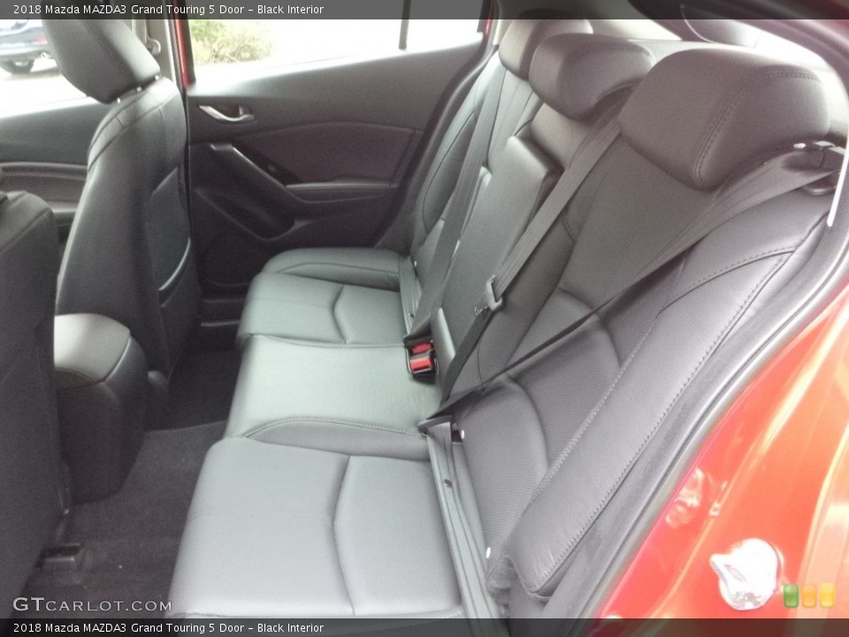 Black Interior Rear Seat for the 2018 Mazda MAZDA3 Grand Touring 5 Door #123869335