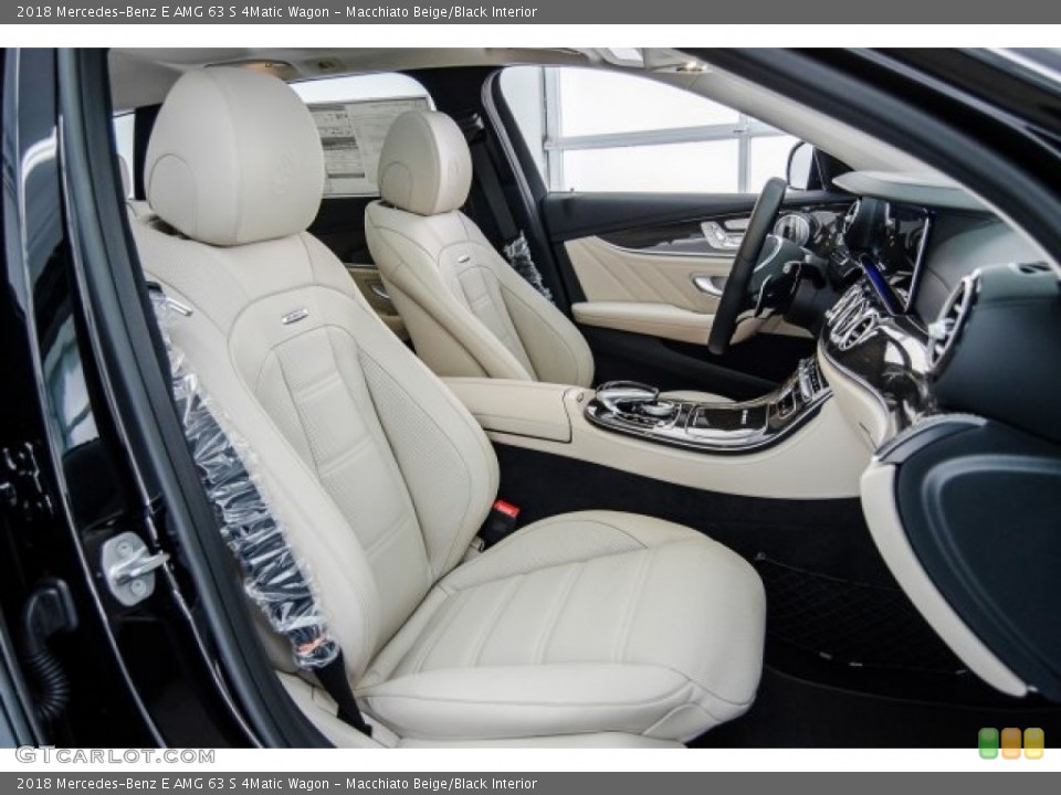 Macchiato Beige/Black Interior Photo for the 2018 Mercedes-Benz E AMG 63 S 4Matic Wagon #123877516