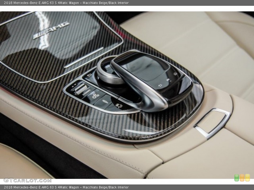 Macchiato Beige/Black Interior Controls for the 2018 Mercedes-Benz E AMG 63 S 4Matic Wagon #123877774