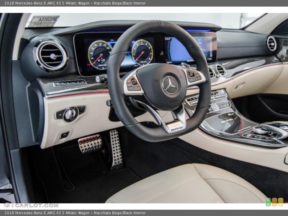Macchiato Beige/Black Interior Dashboard for the 2018 Mercedes-Benz E AMG 63 S 4Matic Wagon #123877789