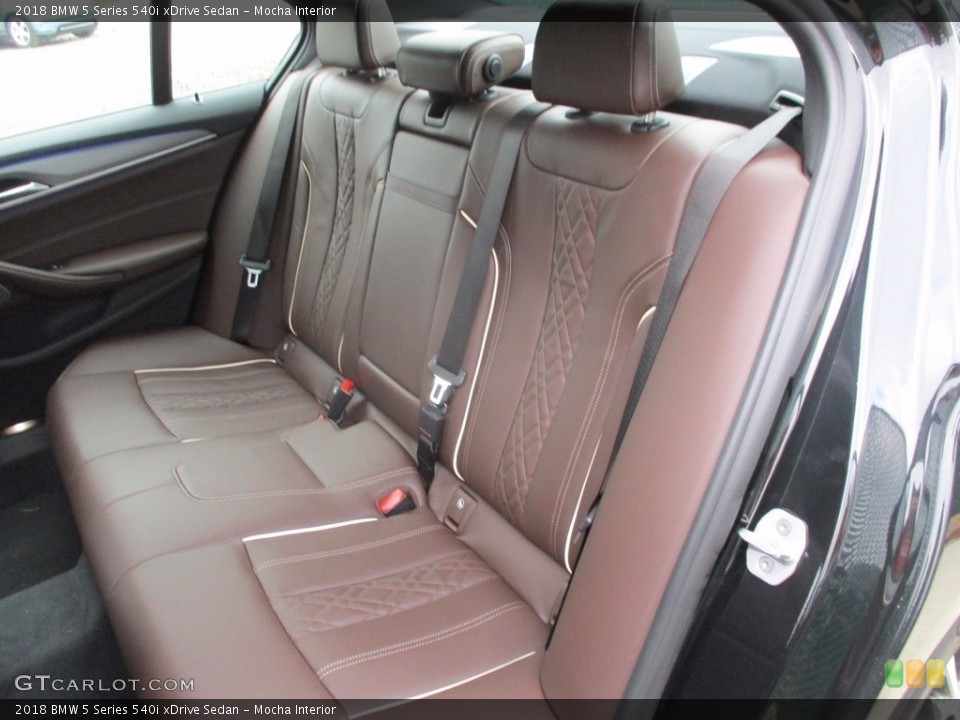 Mocha Interior Rear Seat for the 2018 BMW 5 Series 540i xDrive Sedan #123879250
