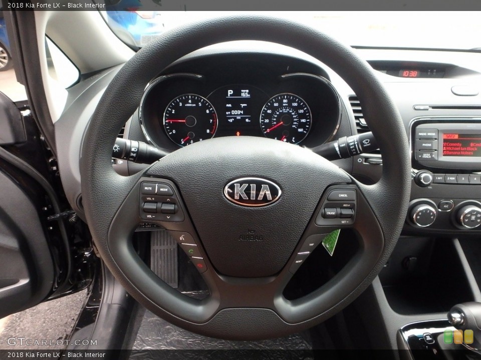 Black Interior Steering Wheel for the 2018 Kia Forte LX #123891406