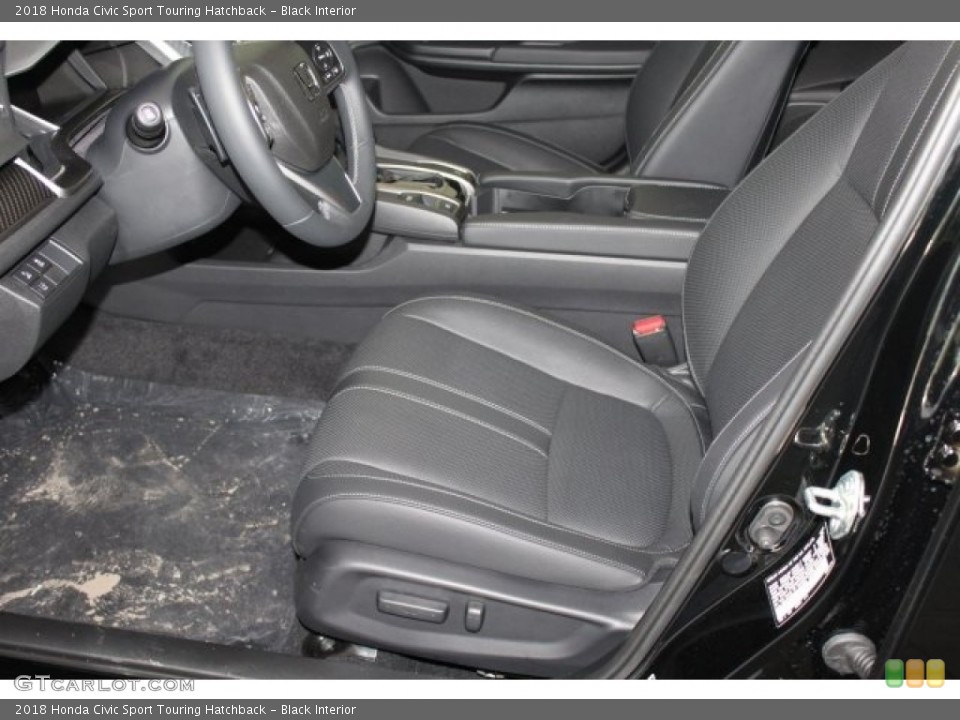 Black Interior Front Seat for the 2018 Honda Civic Sport Touring Hatchback #123898198