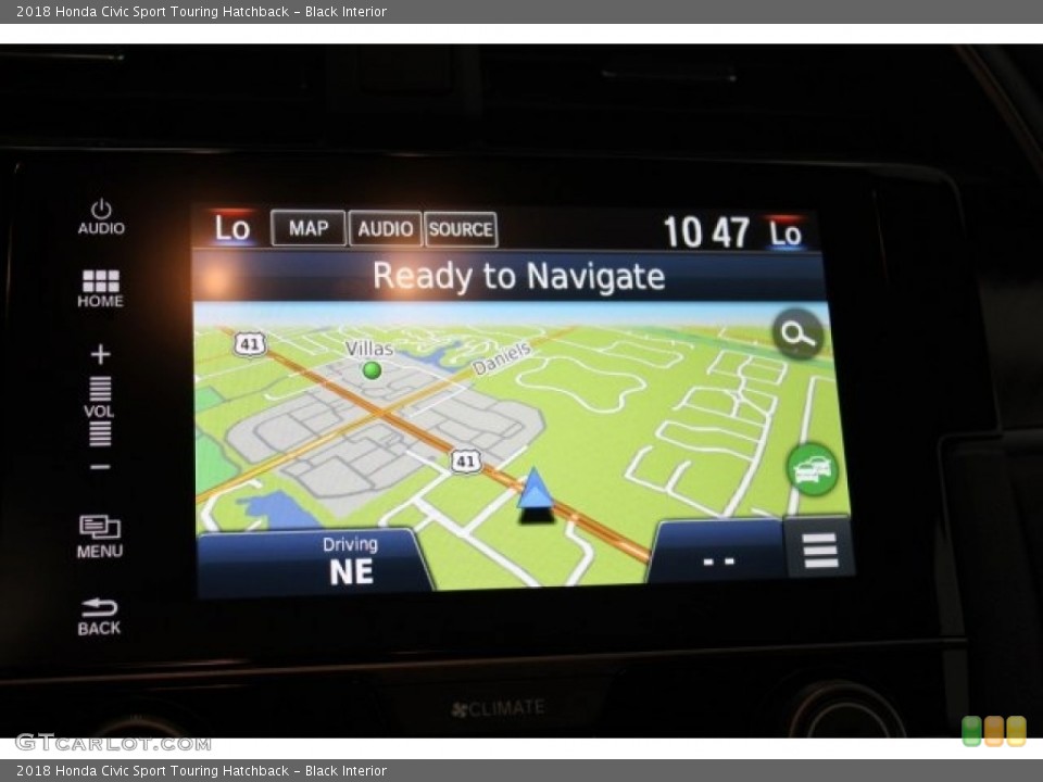 Black Interior Navigation for the 2018 Honda Civic Sport Touring Hatchback #123898237