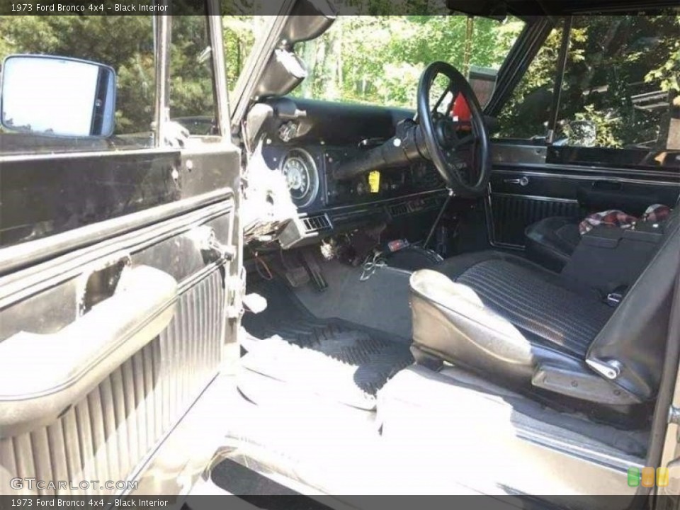 Black 1973 Ford Bronco Interiors