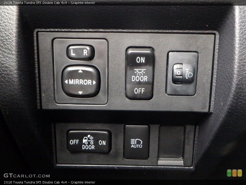 Graphite Interior Controls for the 2018 Toyota Tundra SR5 Double Cab 4x4 #123901094