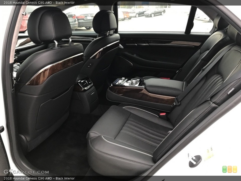 Black Interior Rear Seat for the 2018 Hyundai Genesis G90 AWD #123901187