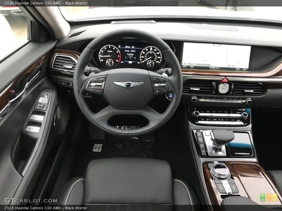 Black Interior Dashboard for the 2018 Hyundai Genesis G90 AWD #123901223