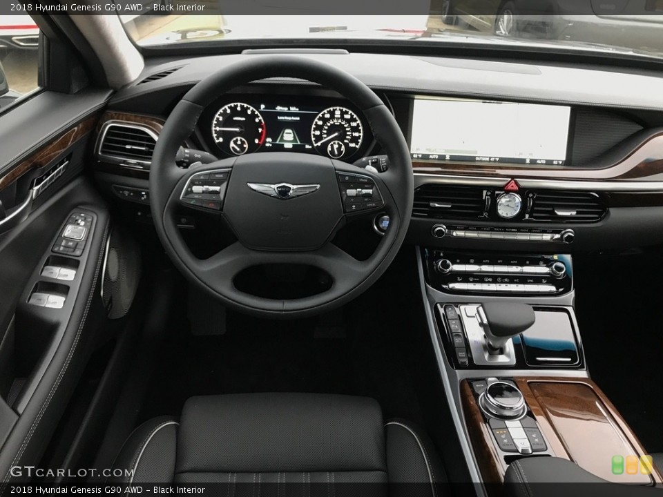 Black Interior Dashboard for the 2018 Hyundai Genesis G90 AWD #123901631