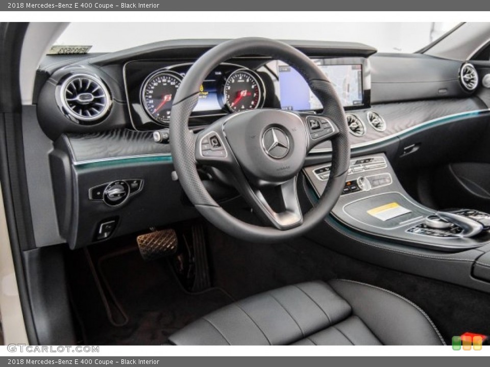 Black Interior Dashboard for the 2018 Mercedes-Benz E 400 Coupe #123901988