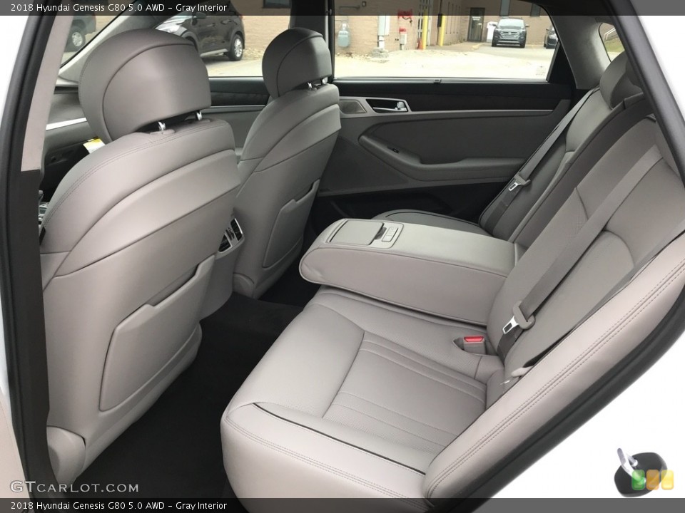 Gray Interior Rear Seat for the 2018 Hyundai Genesis G80 5.0 AWD #123901997