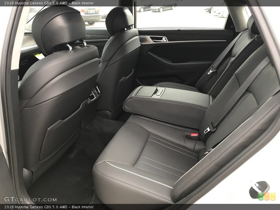 Black Interior Rear Seat for the 2018 Hyundai Genesis G80 5.0 AWD #123902243