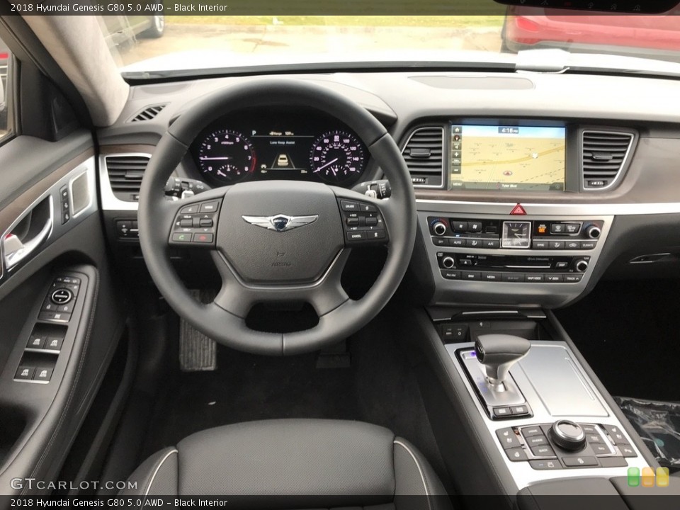 Black Interior Dashboard for the 2018 Hyundai Genesis G80 5.0 AWD #123902264