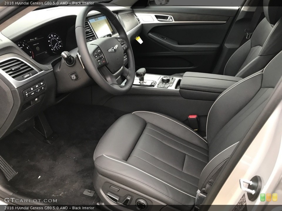 Black Interior Photo for the 2018 Hyundai Genesis G80 5.0 AWD #123902305
