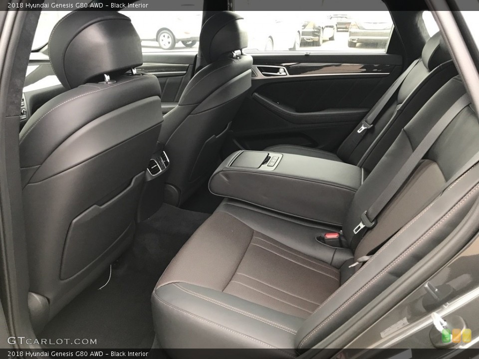 Black Interior Rear Seat for the 2018 Hyundai Genesis G80 AWD #123902465