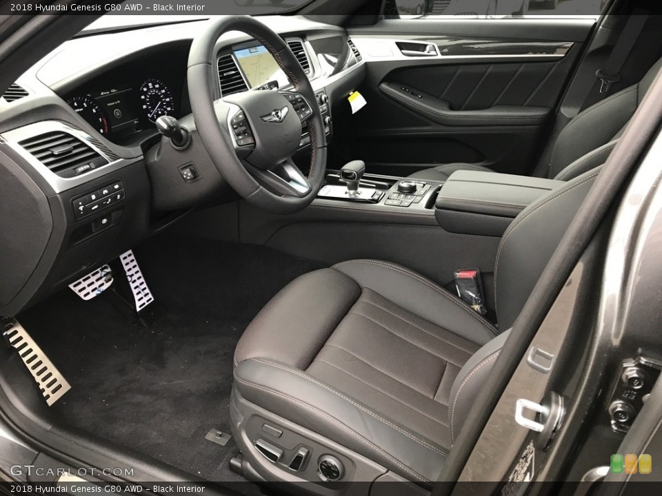 Black Interior Photo for the 2018 Hyundai Genesis G80 AWD #123902531