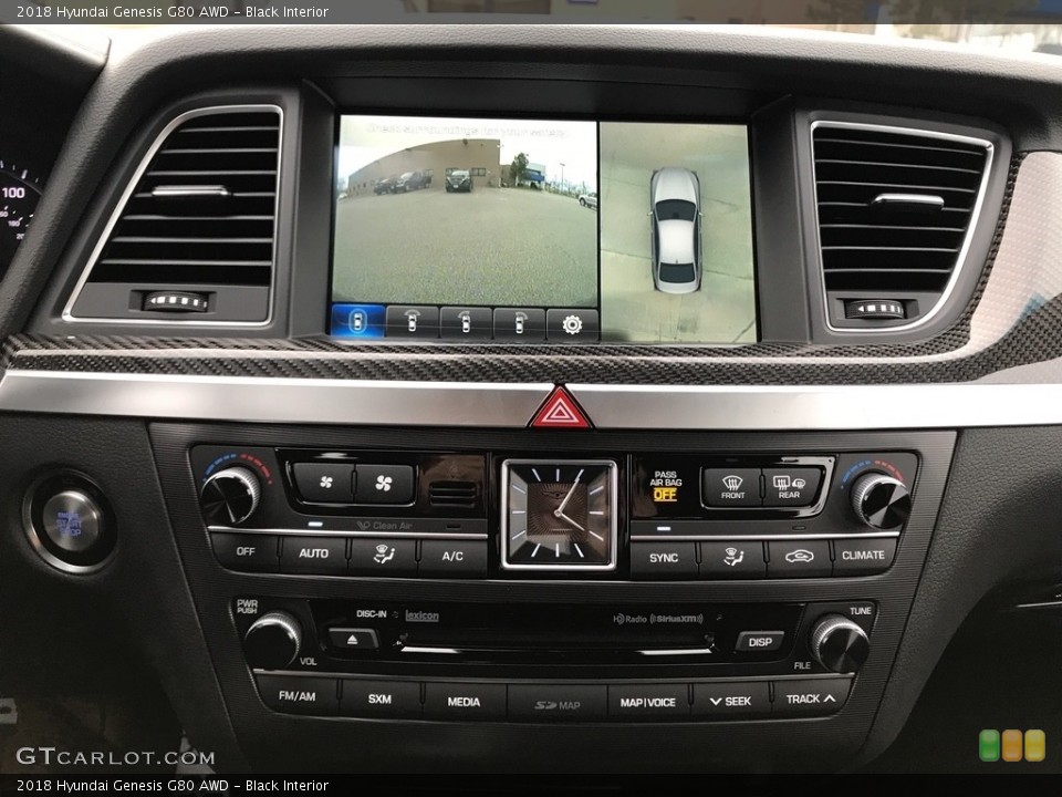 Black Interior Controls for the 2018 Hyundai Genesis G80 AWD #123902603