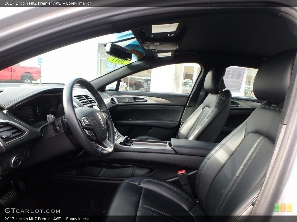 Ebony Interior Front Seat for the 2017 Lincoln MKZ Premier AWD #123905885