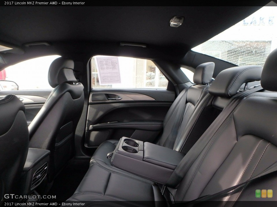 Ebony Interior Rear Seat for the 2017 Lincoln MKZ Premier AWD #123905906