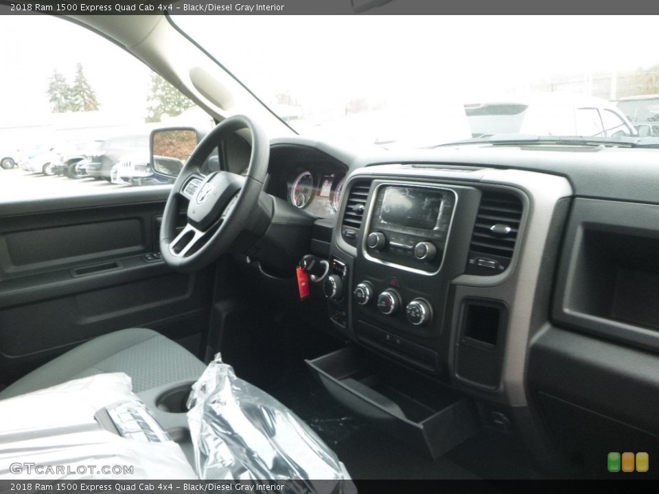 Black/Diesel Gray Interior Dashboard for the 2018 Ram 1500 Express Quad Cab 4x4 #123905909
