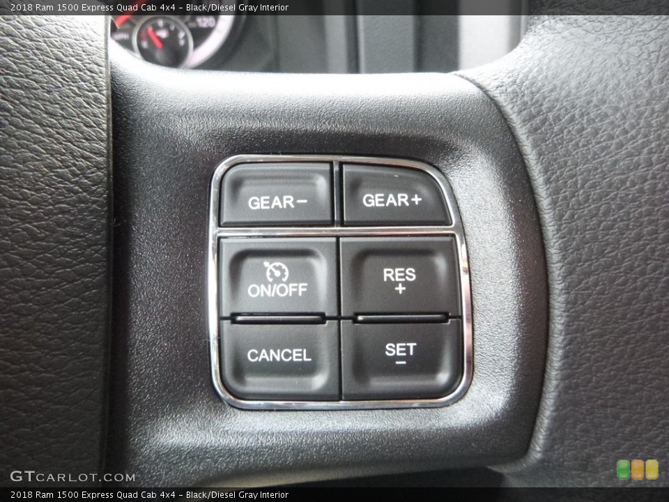 Black/Diesel Gray Interior Controls for the 2018 Ram 1500 Express Quad Cab 4x4 #123906083