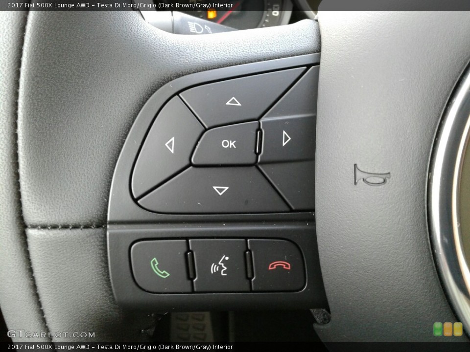 Testa Di Moro/Grigio (Dark Brown/Gray) Interior Controls for the 2017 Fiat 500X Lounge AWD #123909857