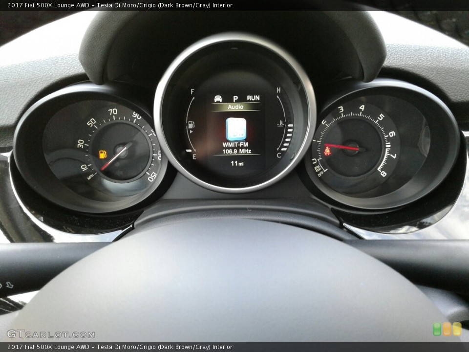 Testa Di Moro/Grigio (Dark Brown/Gray) Interior Gauges for the 2017 Fiat 500X Lounge AWD #123909923