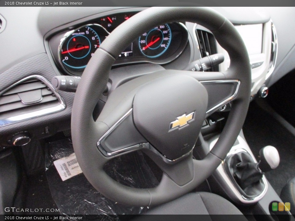 Jet Black Interior Steering Wheel for the 2018 Chevrolet Cruze LS #123913637