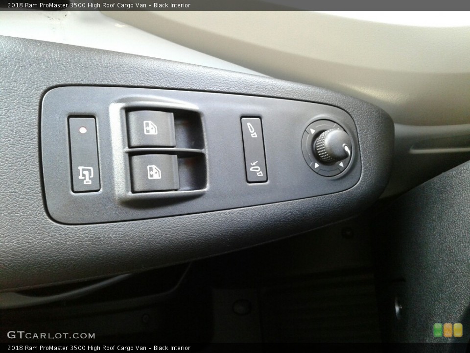 Black Interior Controls for the 2018 Ram ProMaster 3500 High Roof Cargo Van #123915605