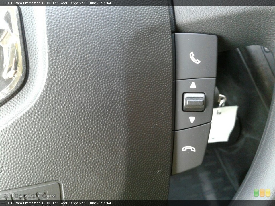 Black Interior Controls for the 2018 Ram ProMaster 3500 High Roof Cargo Van #123915686