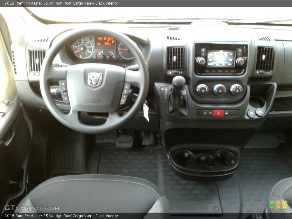 Black Interior Dashboard for the 2018 Ram ProMaster 3500 High Roof Cargo Van #123915899